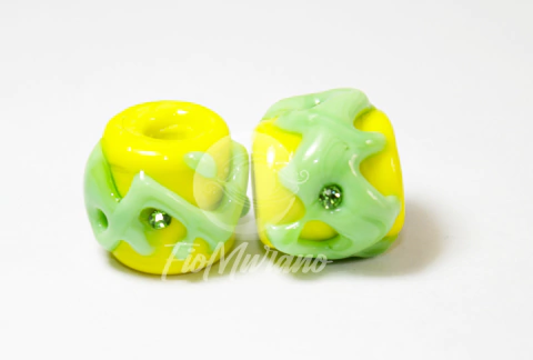 Tamborzinho - Amarelo com Verde Abacate