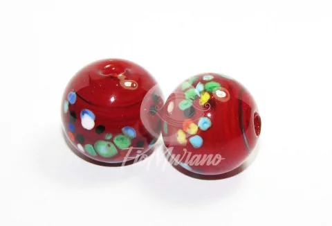 Bola GG - Vermelho Transparente com 7 Cores