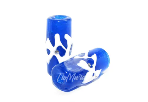 Firma De Luxo GG - Azulão e Branco com Strass