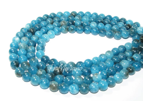 Fio de Pedra Natural 8mm - Jade Apatita claro