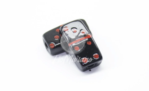 Dominó TAM ÚNICO - Preto com Vermelho