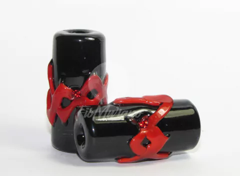 Firmas de Luxo GG - Preto com Vermelho