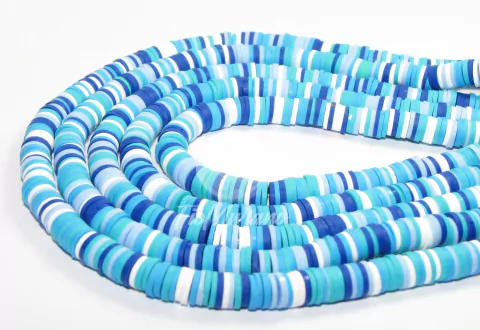 Fio de Disco Fimo Mix - Tons Azul H14# - 6mm