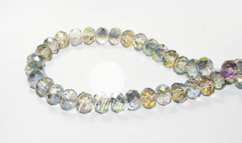 Fio de Cristal AA Flat® 12mm - Cinza Irizado