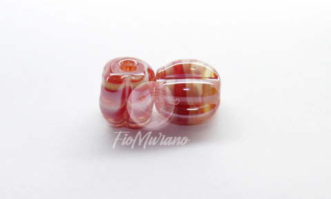 Pitanga / TAM ÚNICO - Vermelho com Branco Irizado - comprar online