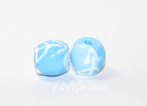 Bola G/ TAM ÚNICO - Azul Turquesa com Flecha Branca