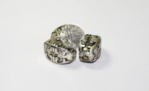 Entremeio ABS Trabalhado 25mm - Prata Velho