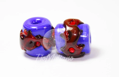 Tamborzinho - Azul Royal com Vermelho