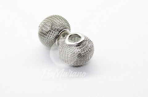 Firma/Entremeio de Metal Bola M - Prata