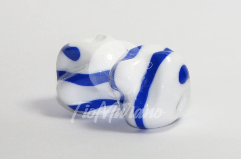 Carambola GG - Branco com Azul Royal