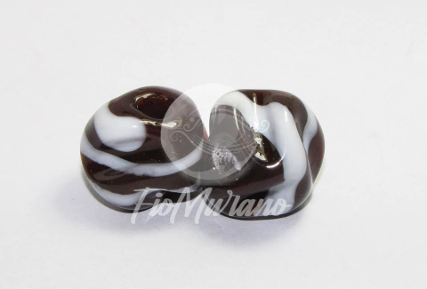 Carambola G - Marrom com Branco Leitoso