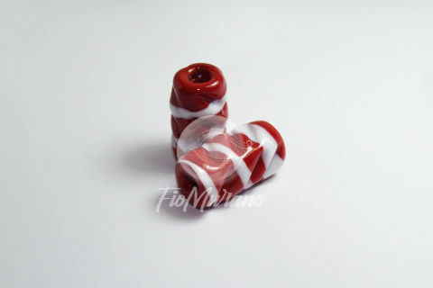 Firma Frizada G - Vermelho com Branco