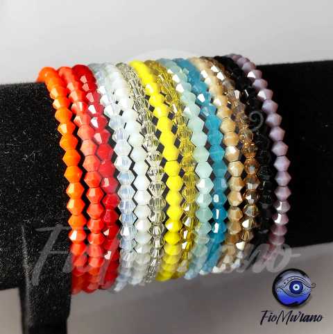 Pulseira Elástica de Cristal 4mm