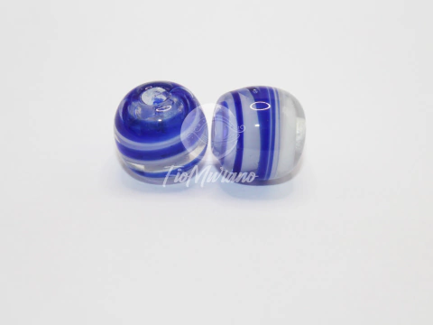 Bola G - Cristal com Branco e Azul royal - comprar online