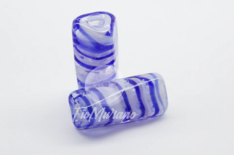 Cestavada GG - Cristal com Azul Royal e Branco - comprar online