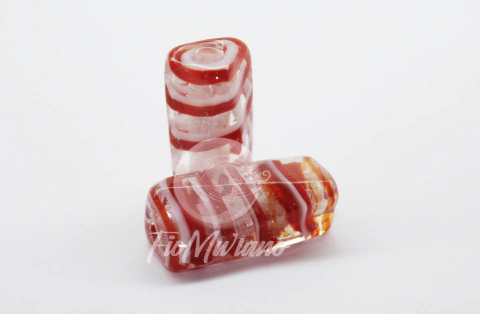 Cestavada GG - Cristal com Vermelho e Branco - comprar online