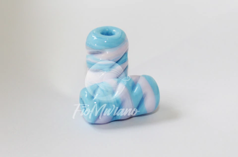 Firma Frizada G - Azul Turquesa com Rosa Claro - comprar online