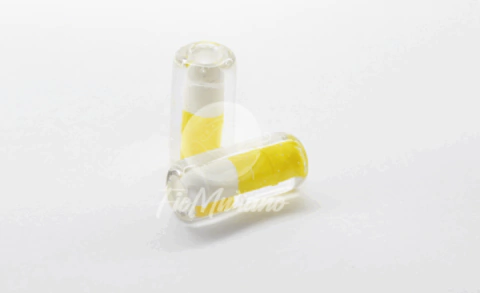 Firma Lisa M/ TAM ÚNICO - Cristal com Amarelo e Branco - comprar online