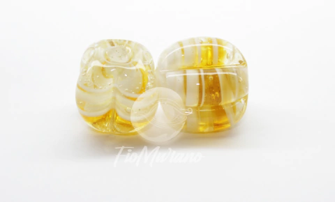 Pitanga GG - Cristal com Âmbar com Branco - comprar online