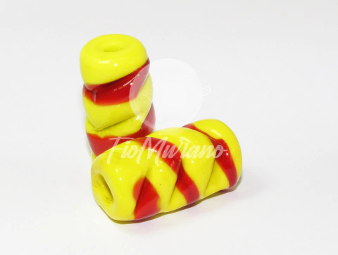 Firma Frizada GG - Amarelo com Vermelho