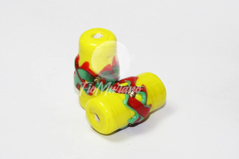 Firma de Luxo GG - Amarelo com Verde e Vermelho