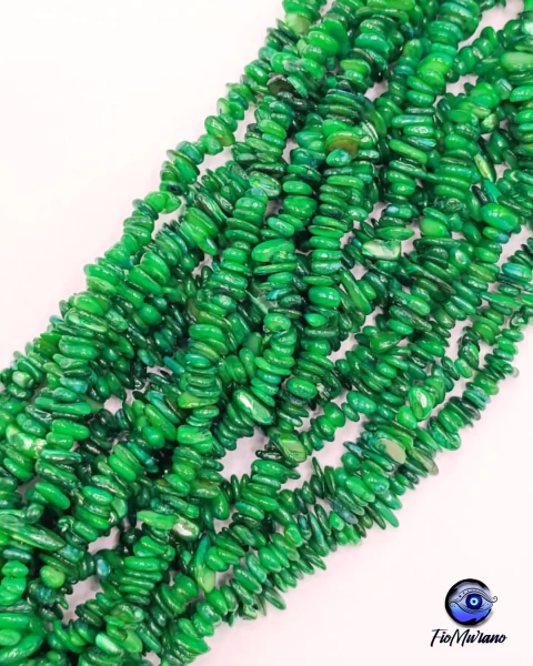 Fio de Cascalho pequeno - Verde - comprar online