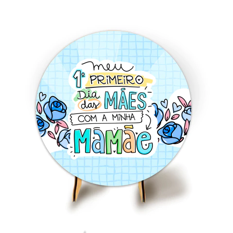Painel Festa Redondo Veste Fácil C/ Elástico 50cm Dia das Mães - Fadrix