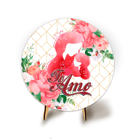 Painel Festa Sublimado Veste Fácil C/ Elástico 50cm Dia das Mães - comprar online