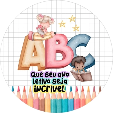 Painel Festa Sublimado C/ Elástico 1,50m Volta as Aulas - comprar online
