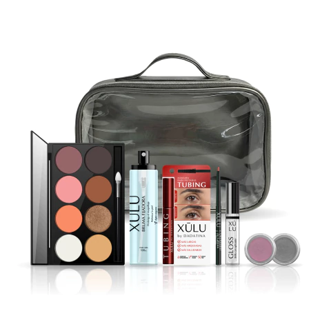 Combo Portacosméticos + Paleta Sombras X8 + Bruma Fijadora + Máscara Tubing + Delineador Labios + Brillo Gloss + Sombras Ultrashine - comprar online