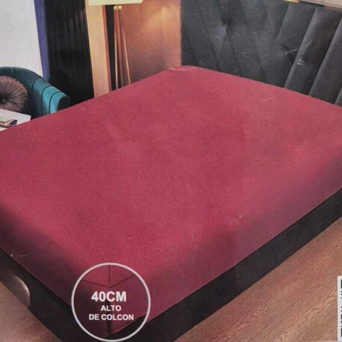 Sábana ajustable Twin (1 plaza y media) lisas. - comprar online