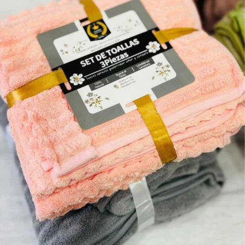 Set de 3 toallas de secado rápido - Santel. - comprar online