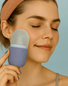 KIT Massageador Facial + Silicone reutilizável anti rugas na internet