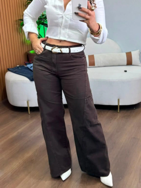 Calça Jeans Marrom