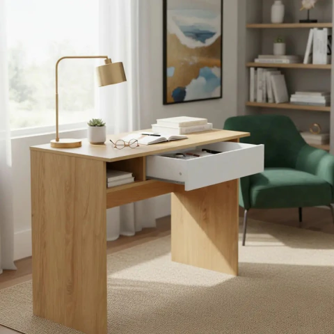 Mesa Para Pc Notebook Escritorio 1cajon 90cm