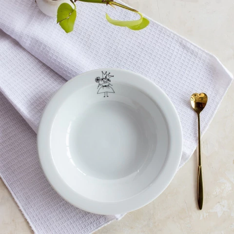 Plato hondo porcelana RB Reina 21 cm diametro