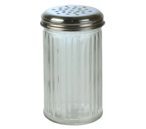 Quesera alta vidrio facetada 13.5x7cm /ax