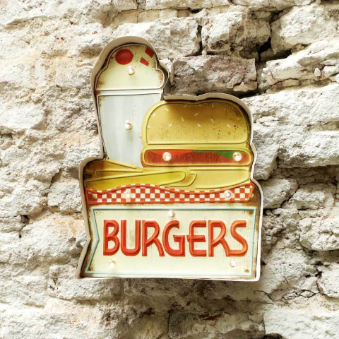 Cartel luminoso RB Burgers