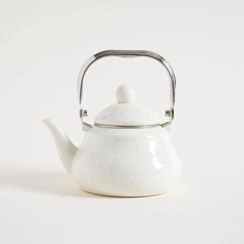 Pava enlozada blanca mango metal/mk