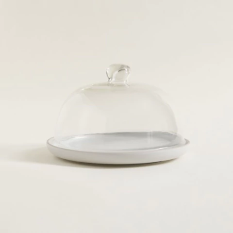 Campana Chenini blanca borde natural 26 cm