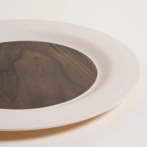 plato playo fibra de bamboo prunus 25,5 cm