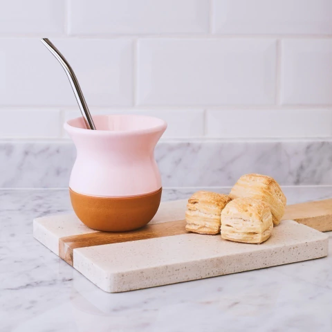 Mate classic + madera con bombilla - Reina Batata bazar boutique