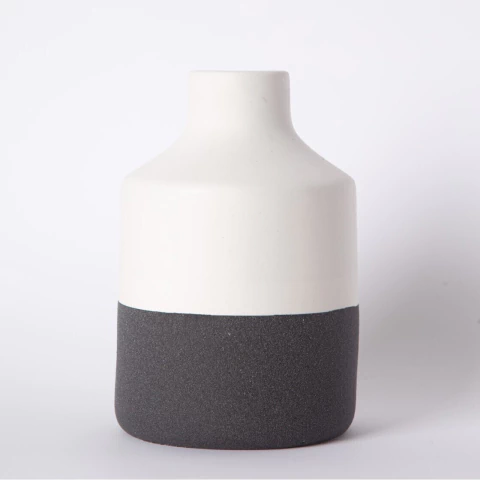 Florero Terra grande black 14x22 cm