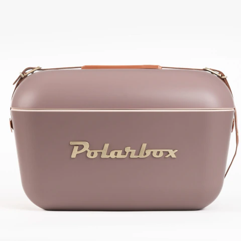Conservadora Polarbox 20Lts Retro Mauve Gold c/ correa Marron