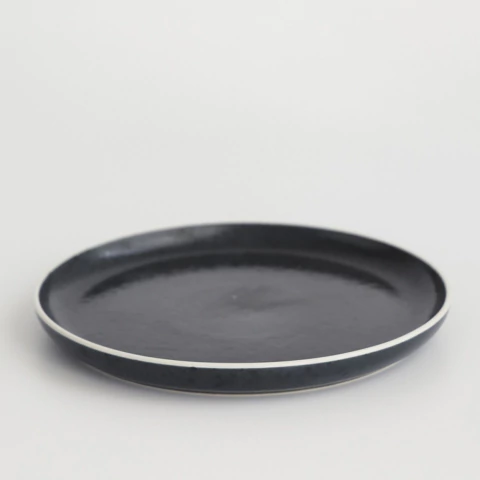 Plato postre Aster Granit 22 cm negro