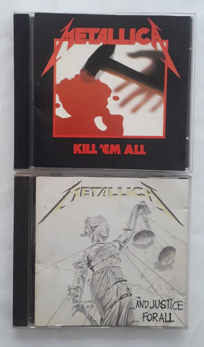 2x Cd (vg+ Metallica Kill 'em All / And Justice 1a Ed Br S/b