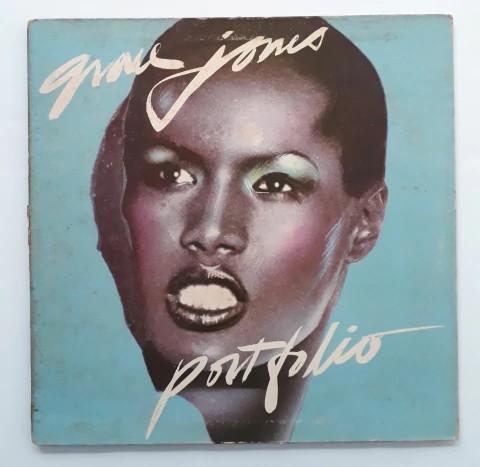 Lp Vinil (vg+) Grace Jones Portfolio 1a Ed Us Gat 1977