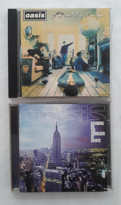 Kit 2 CD (vg+) Oasis Definitely Maybe / Standing 1a Ed Br