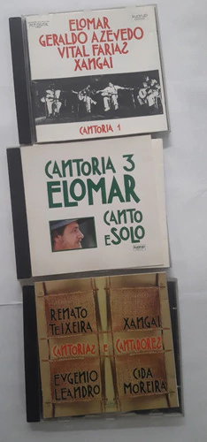 3x Cd (vg/+) Elomar Cantoria 1 3 Cantorias E Cantores Kuarup