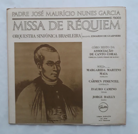 Vinil (vg/ Padre José Maurício Nunes Garcia Missa De Requiem